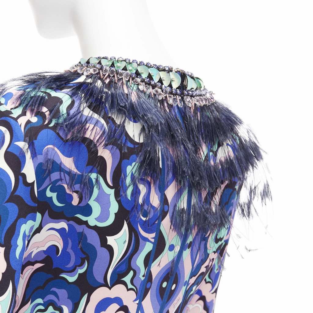 Emilio Pucci Feather Embellished Dress - Detail 2