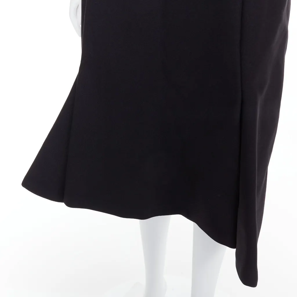 Balenciaga Padded Midi Dress Black Polyamide Very good - Back View