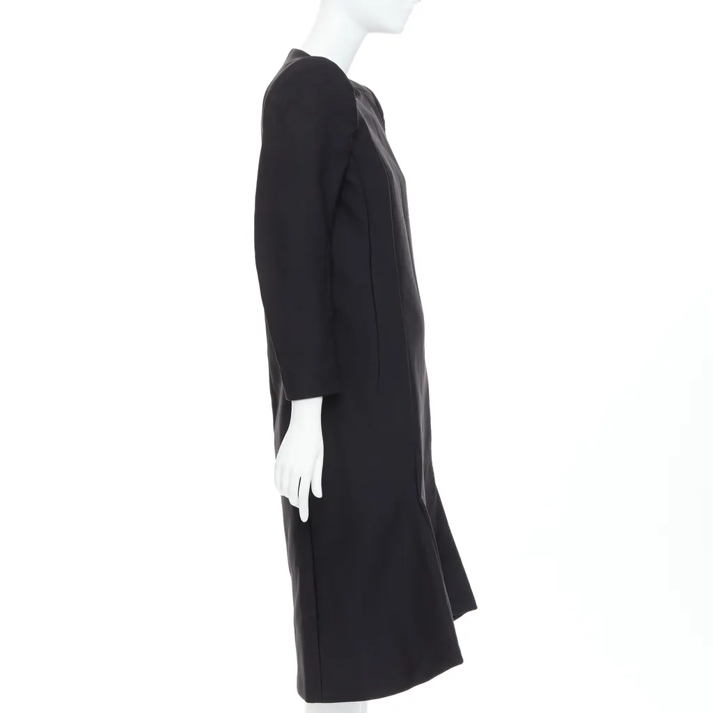 Balenciaga Padded Midi Dress Black Polyamide Very good - Model View