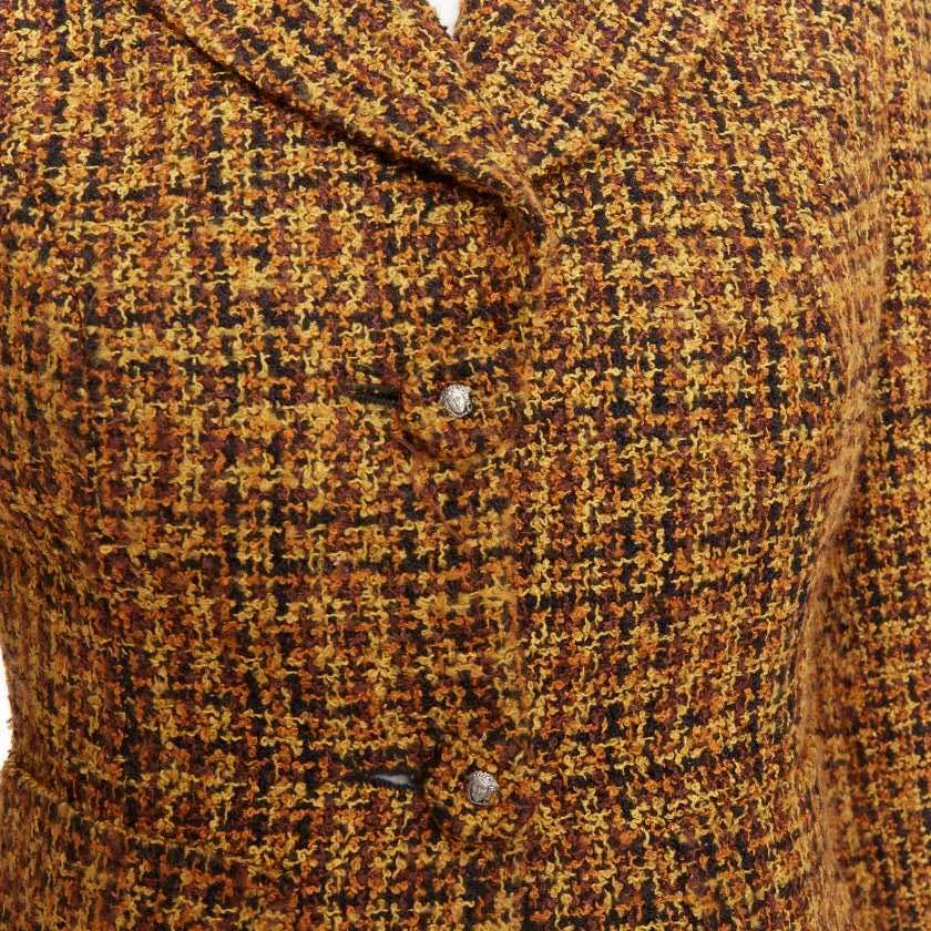 Versace Boucle Hook Jacket Yellow Good - Back View