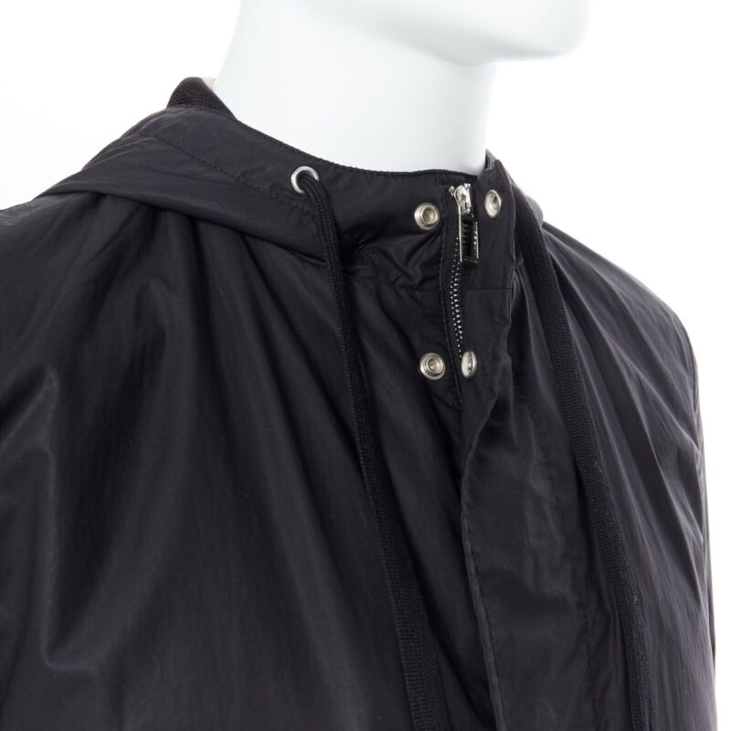 Christian Dior Black Utilitarian Windbreaker - Back view
