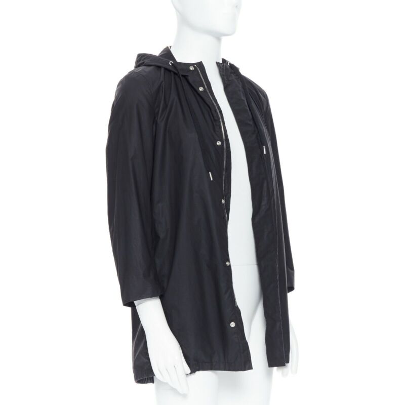 Christian Dior Black Utilitarian Windbreaker - Side view