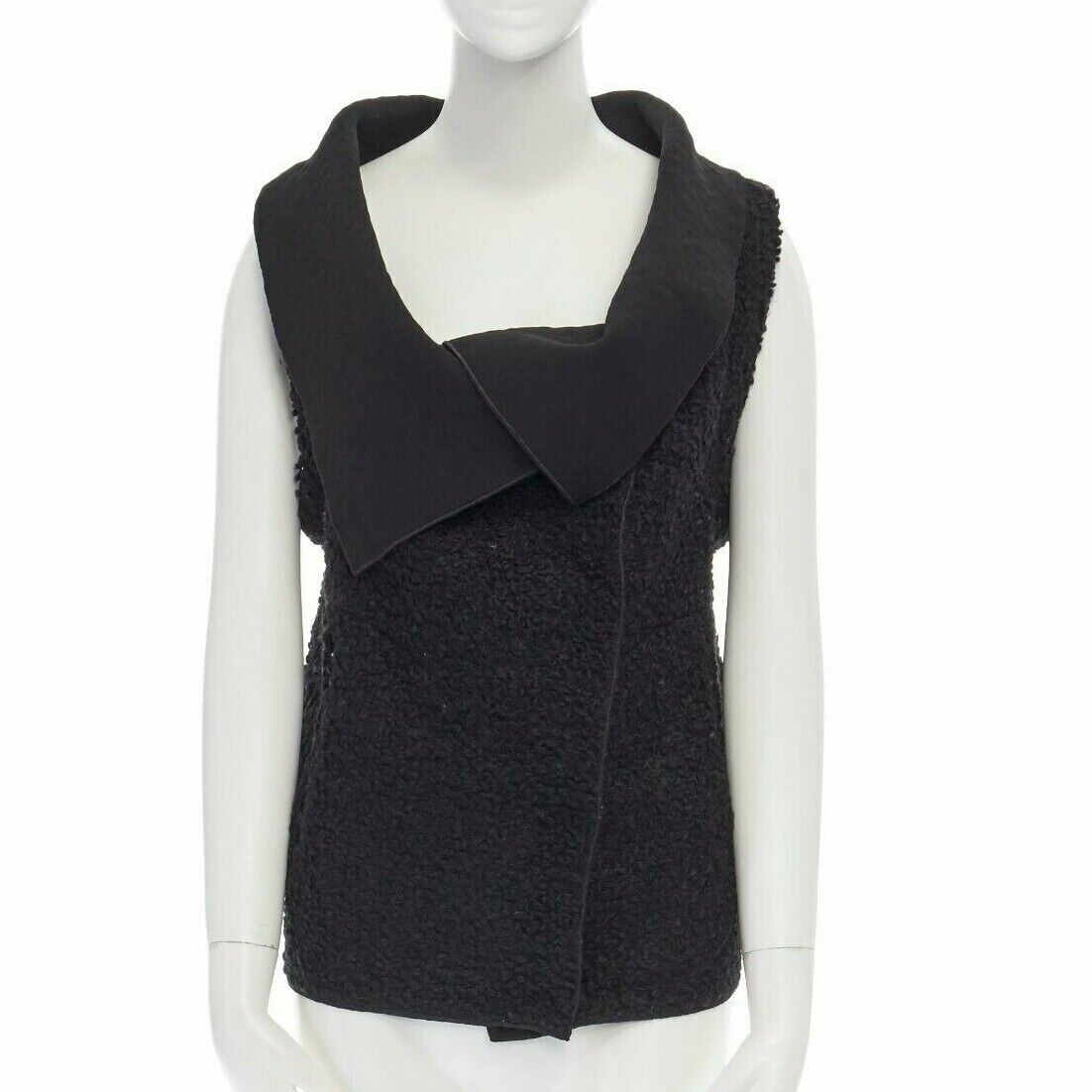 Roland Mouret Wool Draped Vest Jacket - 4