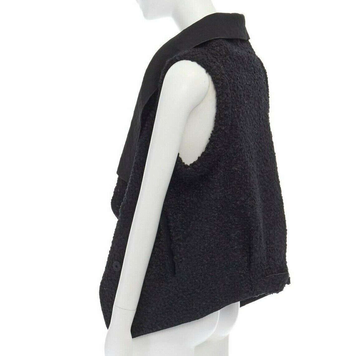Roland Mouret Wool Draped Vest Jacket - Detail 2