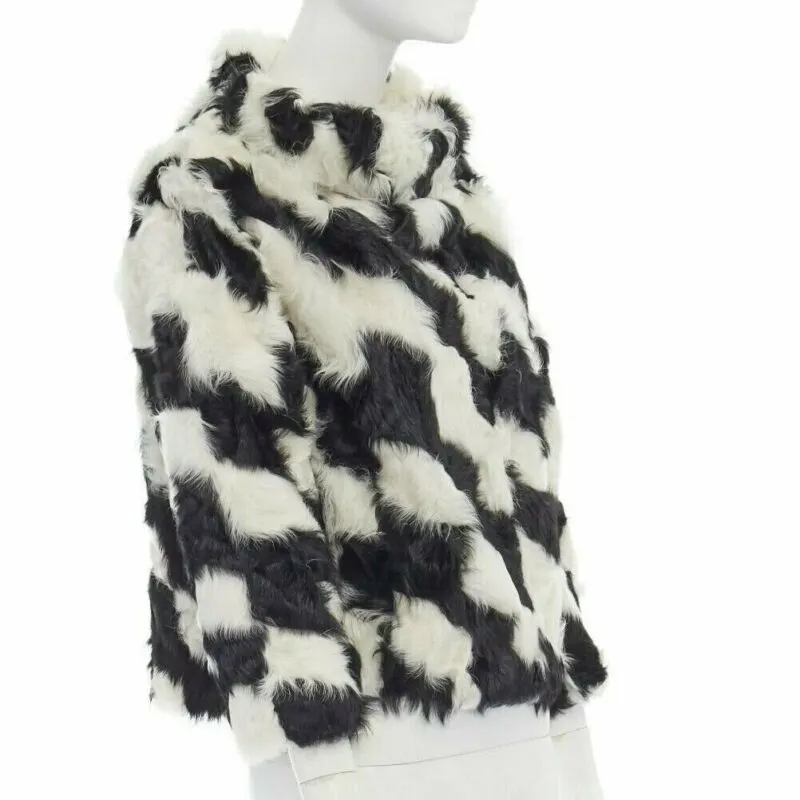 Dries Van Noten Goat Fur Boxy Sweater Black Fur Very good - Inside View
