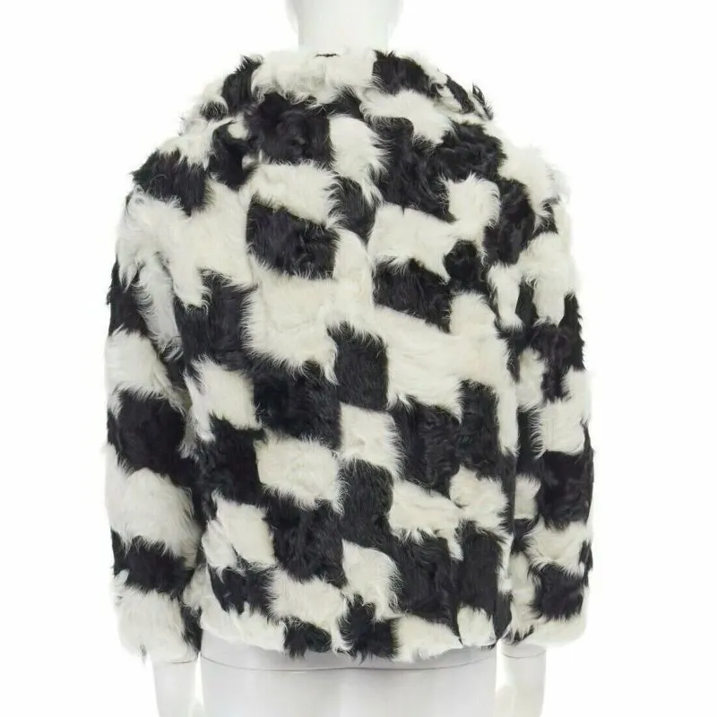 Dries Van Noten Goat Fur Boxy Sweater Black Fur Very good - Box View