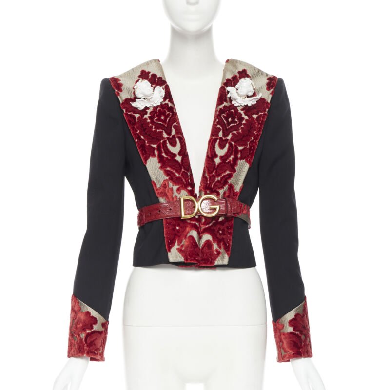 Dolce & Gabbana Nappa Belted Coat
