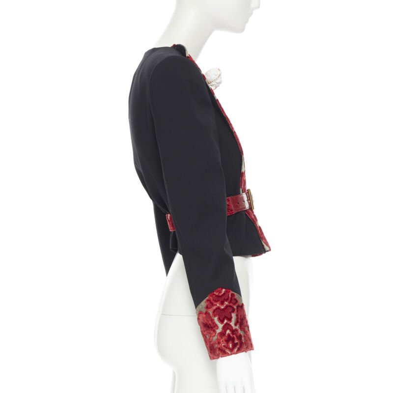 Dolce & Gabbana Nappa Belted Coat - Side view
