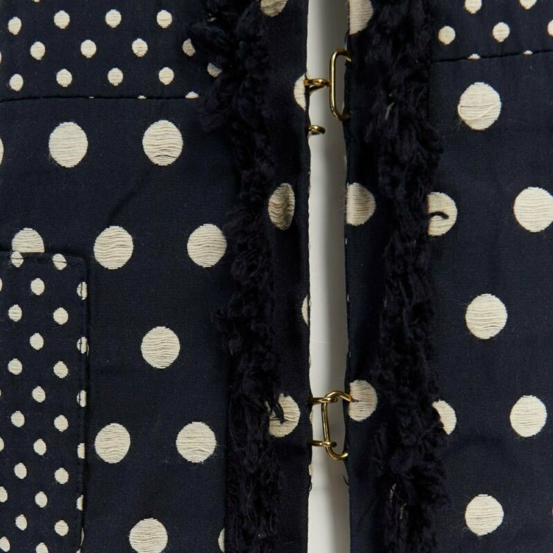 Tory Burch Navy Polka Dot Coat - Image 11