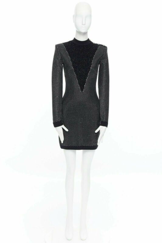 Balmain Fluffy Button Dress - Image 6