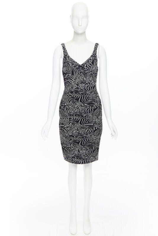 Versace Swirl Cocktail Dress - Image 6