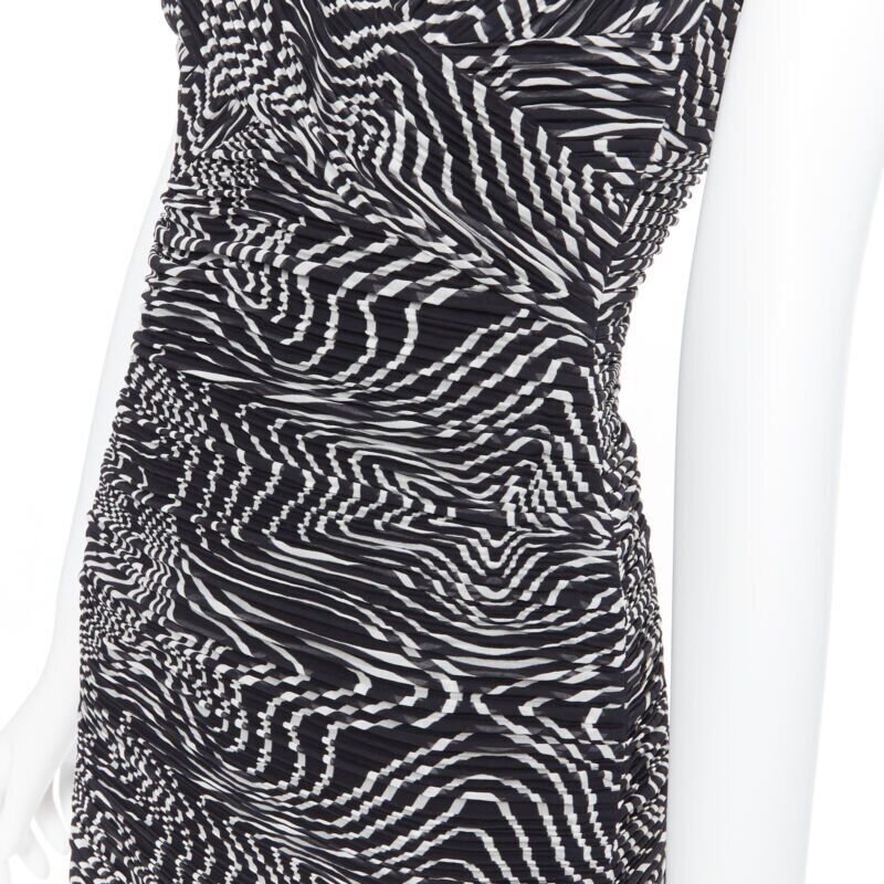 Versace Swirl Cocktail Dress - Image 11