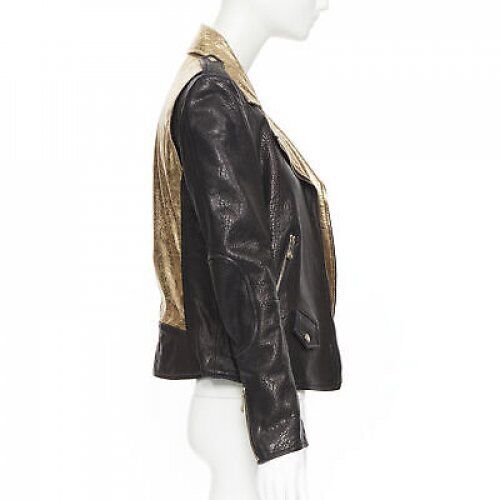 Faith Connexion Metallic Moto Jacket - Side view
