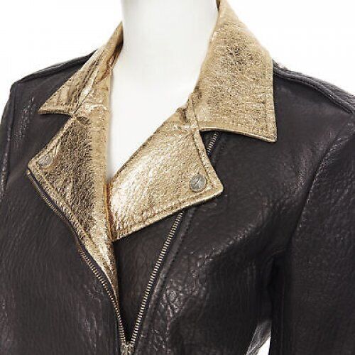 Faith Connexion Metallic Moto Jacket - Image 10