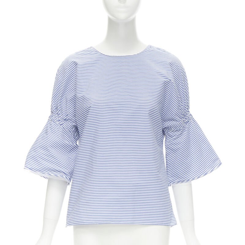 Tibi Striped Bell Top - Image 6
