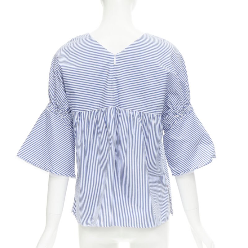 Tibi Striped Bell Top - Side view