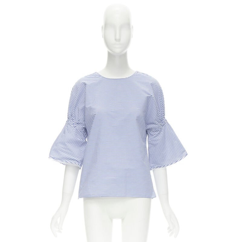 Tibi Striped Bell Top - Image 11