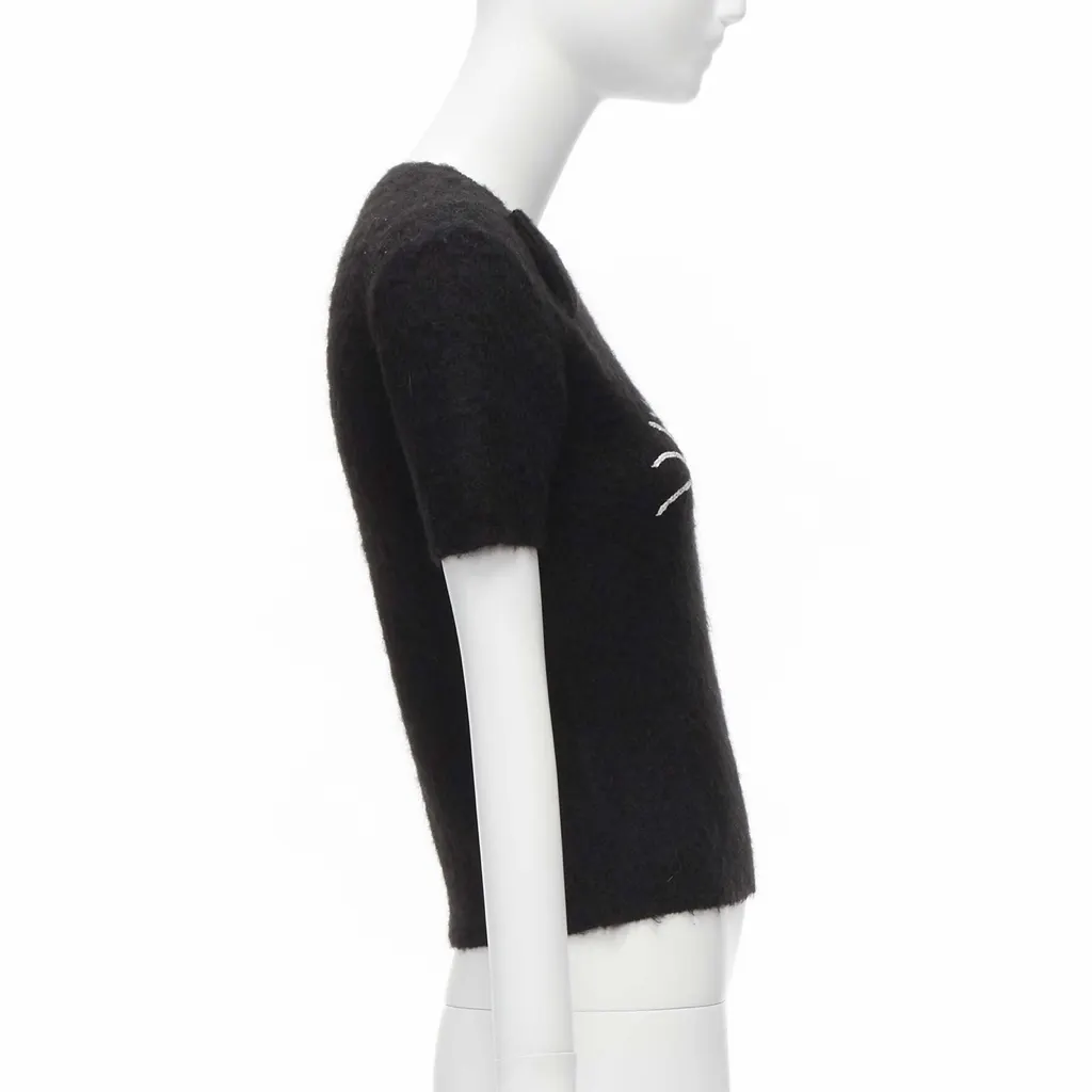 Moschino Winking Cat Sweater Black Never worn - Model View