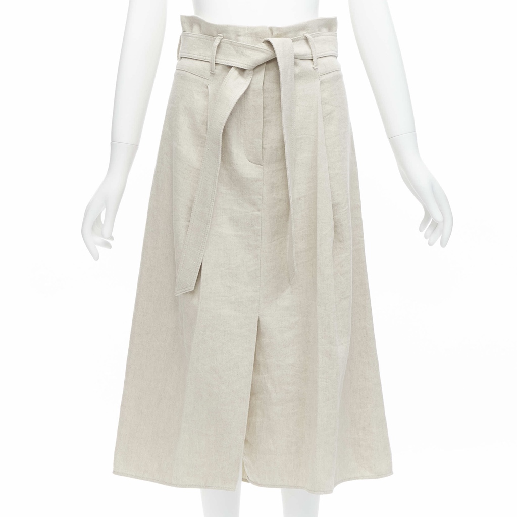 Brunello Cucinelli Tie Belt Midi Skirt