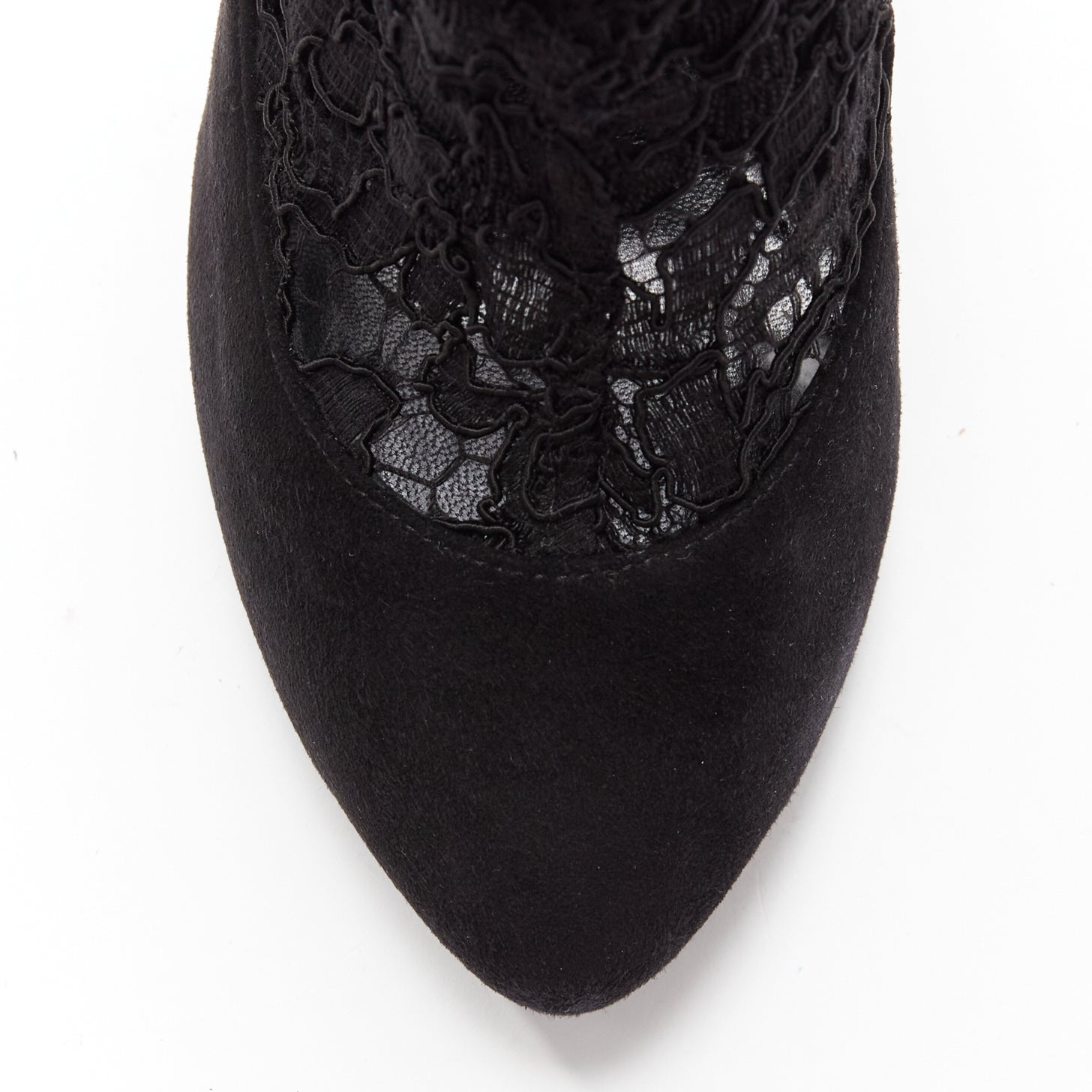 Dolce & Gabbana Floral Lace High Booties - Detail 1