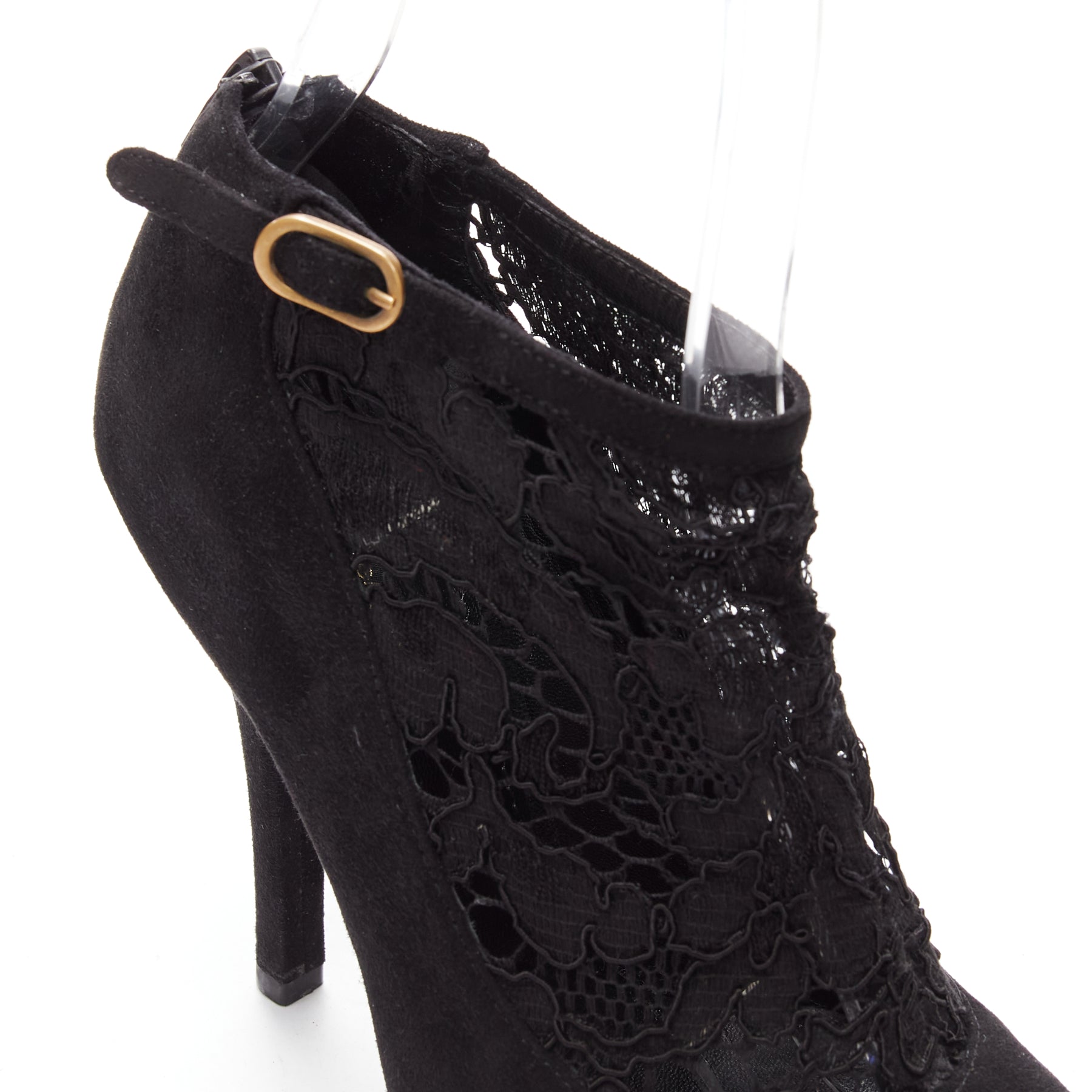 Dolce & Gabbana Floral Lace High Booties - Detail 2