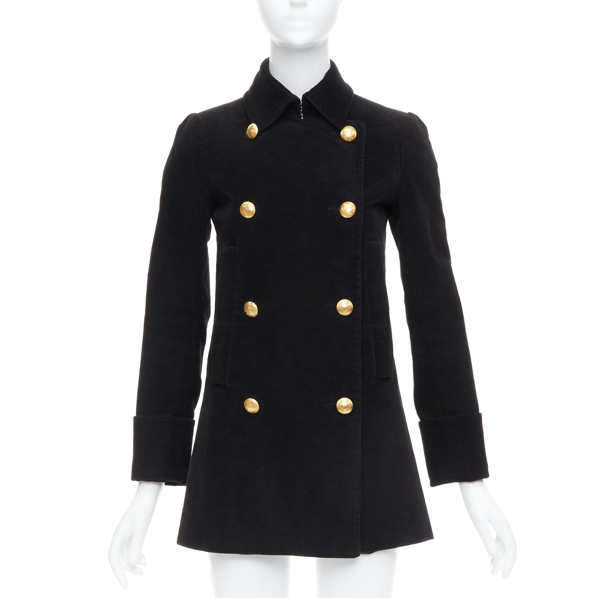 Alexander Mcqueen Black Double Breast Coat - Image 6