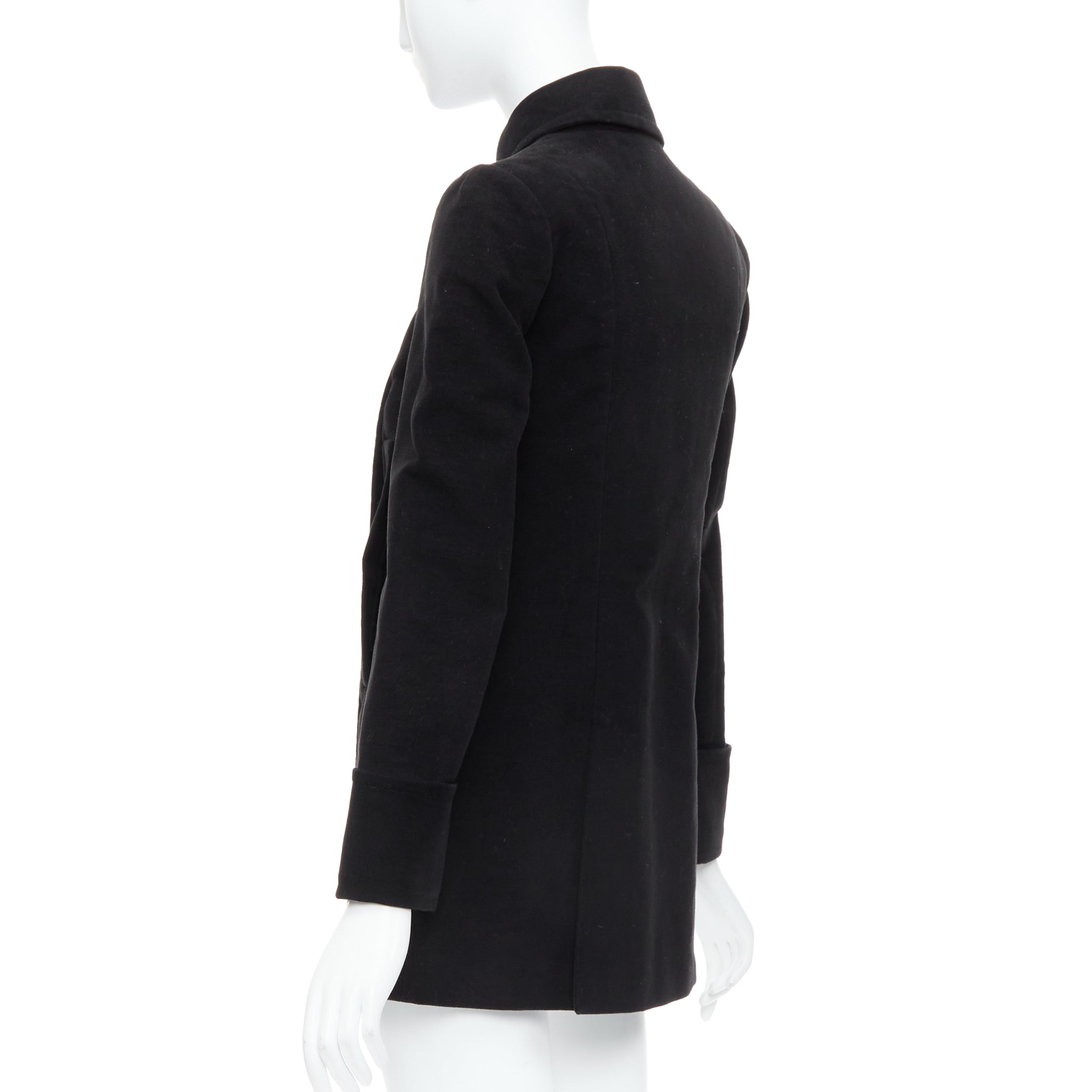 Alexander Mcqueen Black Double Breast Coat - Detail 2