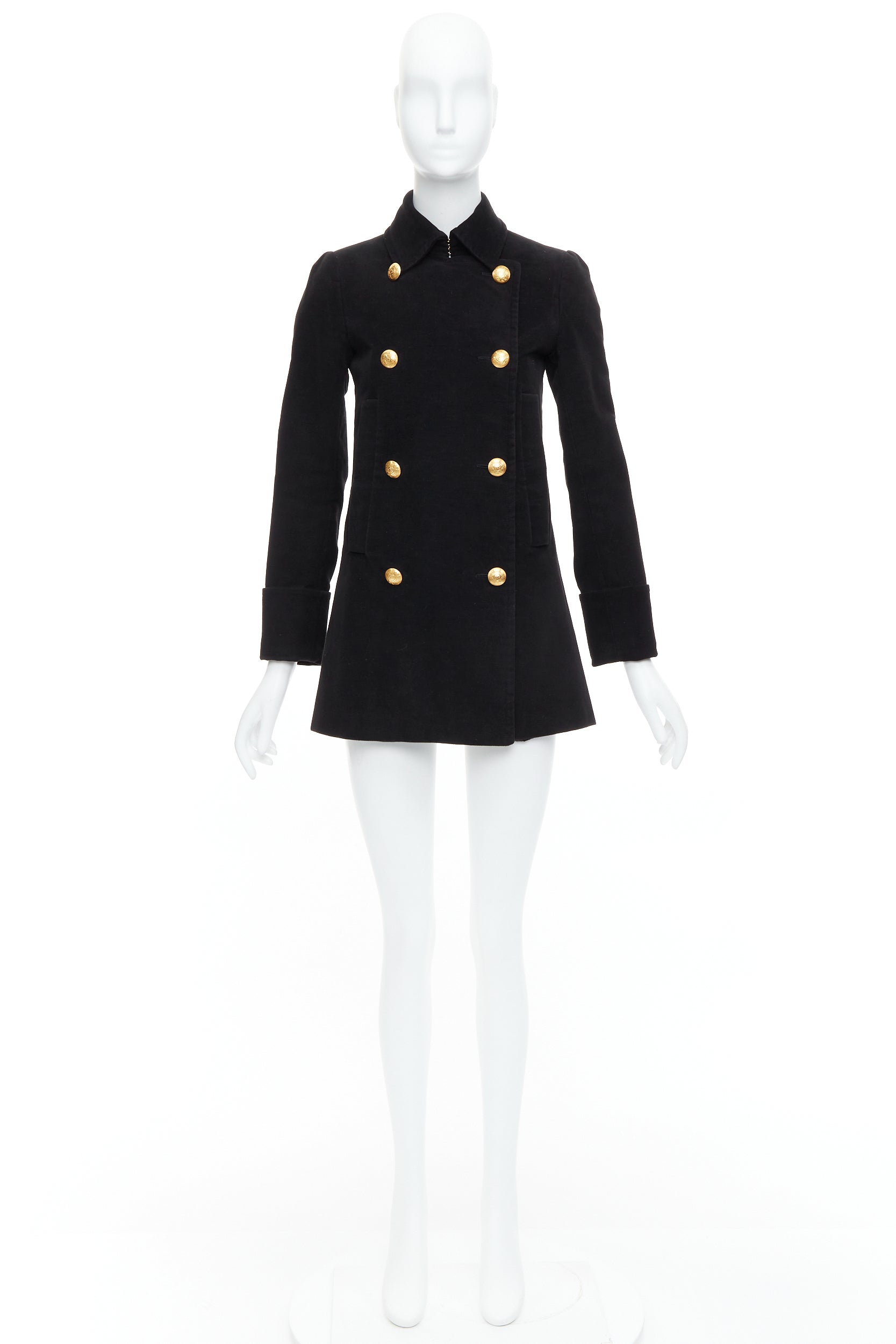 Alexander Mcqueen Black Double Breast Coat - Image 13