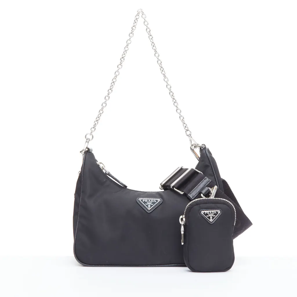Prada Re-Edition 2005 Re-Nylon Black Polyamide Very good - Front View
