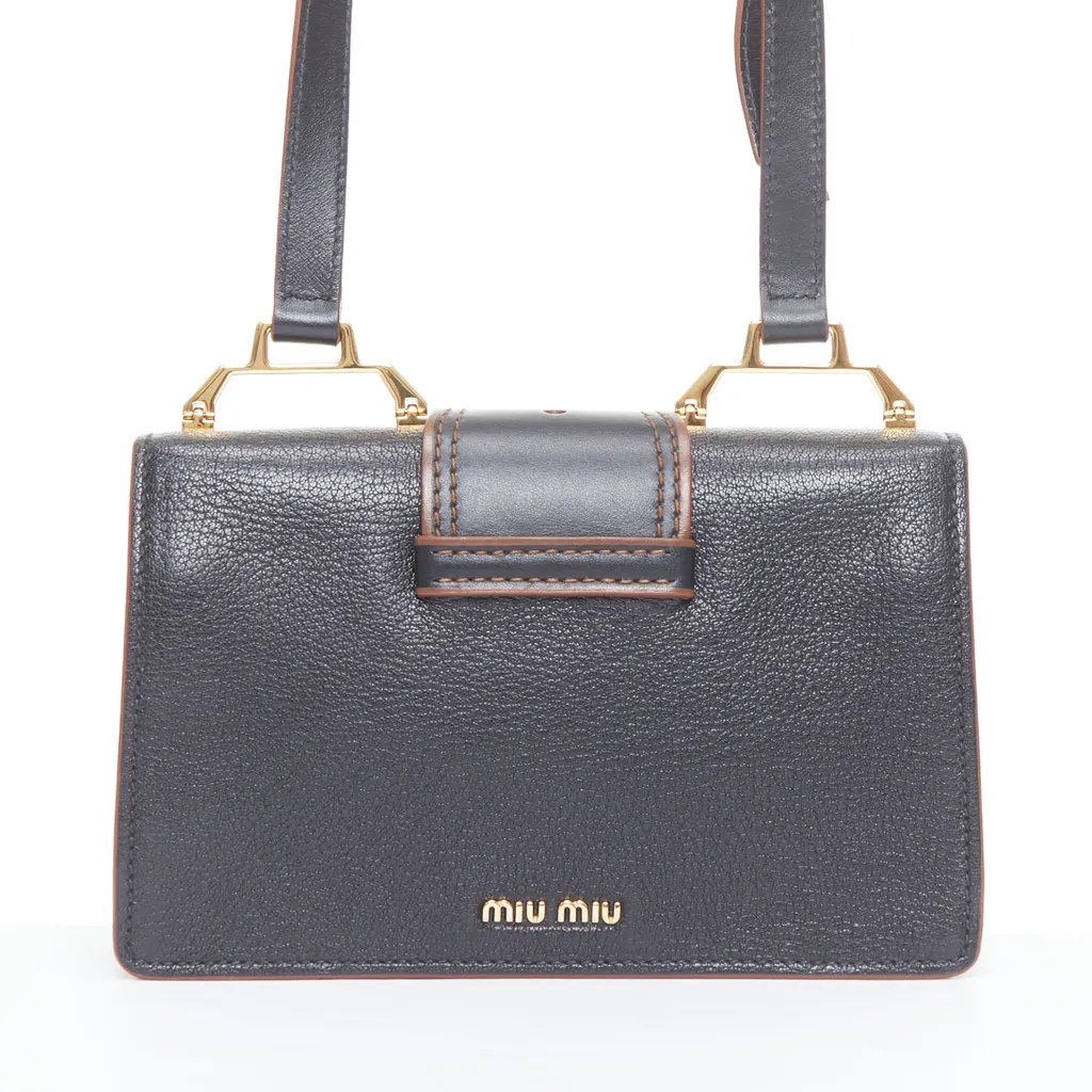Miu Miu Miu Lady Black Leather Good - Box View