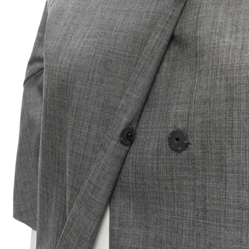 Marni Grey Wool Cocoon Coat - Image 11