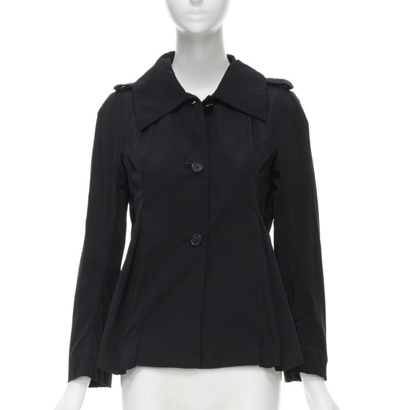 Marni Black Polyester Short Trench