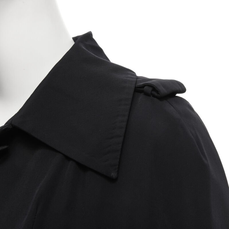 Marni Black Polyester Short Trench - Back view