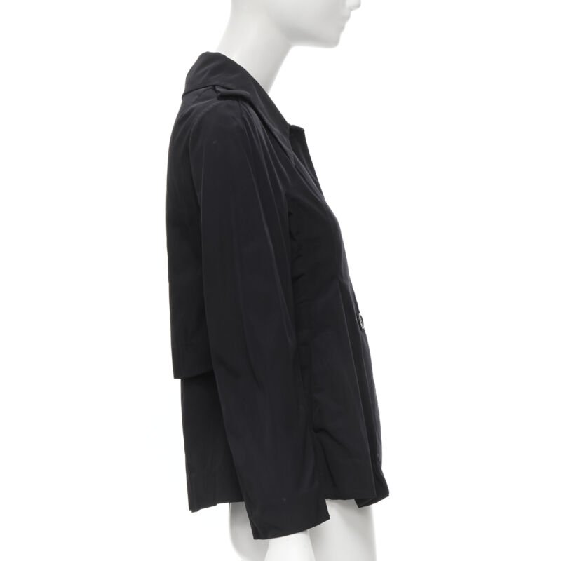 Marni Black Polyester Short Trench - Side view