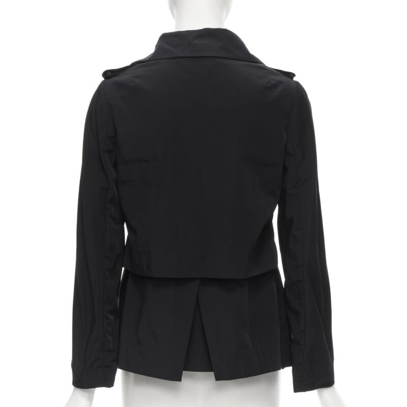 Marni Black Polyester Short Trench - Detail 1