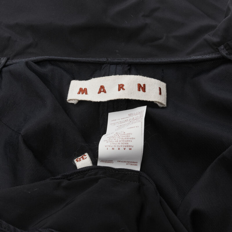 Marni Black Polyester Short Trench - Image 14