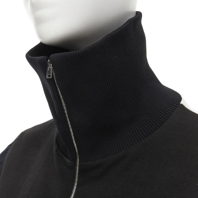 Marni Navy White Patchwork Jacket - Back view