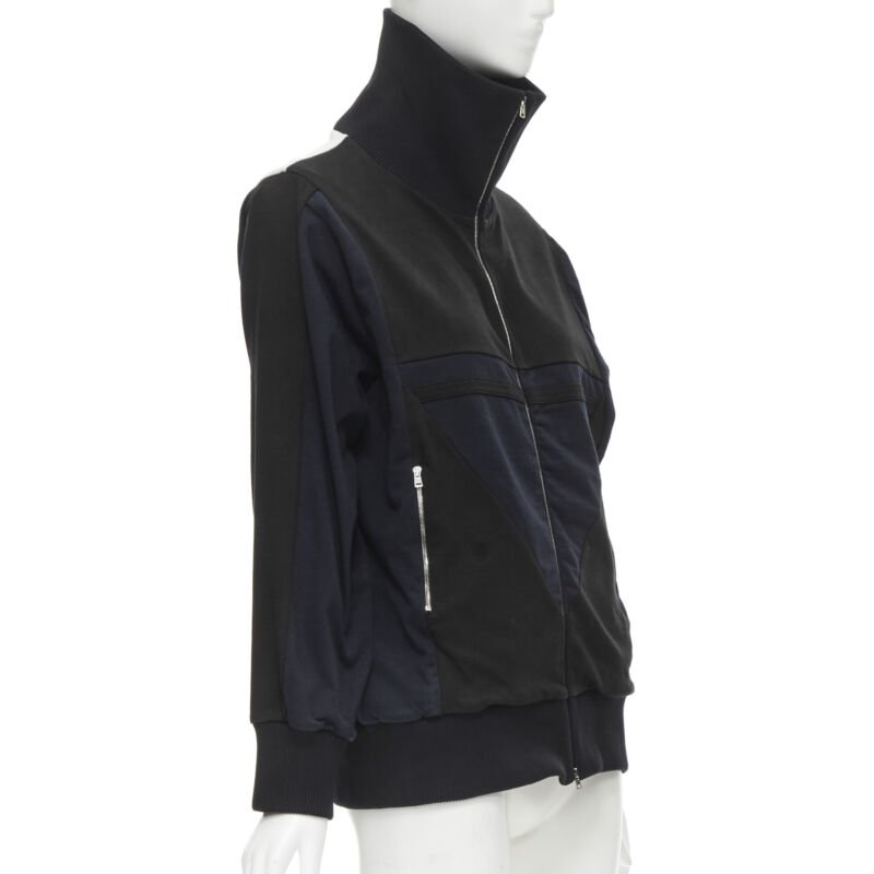 Marni Navy White Patchwork Jacket - 4