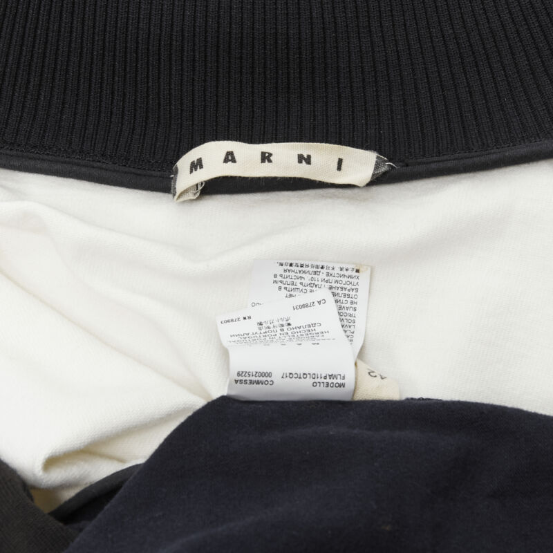 Marni Navy White Patchwork Jacket - Image 14