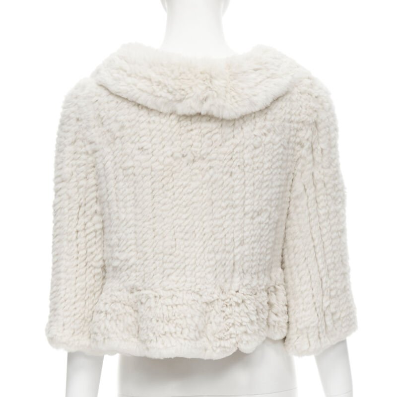 Matthew Williamson Beige Fur Ruffle Jacket - Detail 1