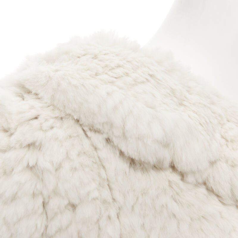 Matthew Williamson Beige Fur Ruffle Jacket - Image 10