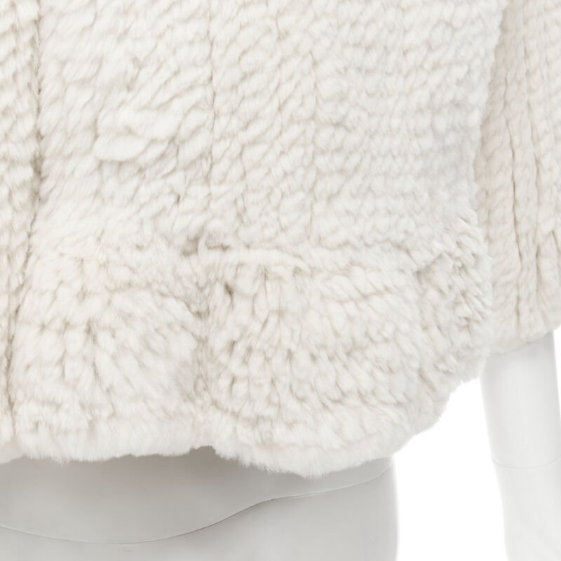 Matthew Williamson Beige Fur Ruffle Jacket - Image 11