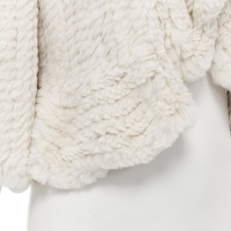 Matthew Williamson Beige Fur Ruffle Jacket - Image 12