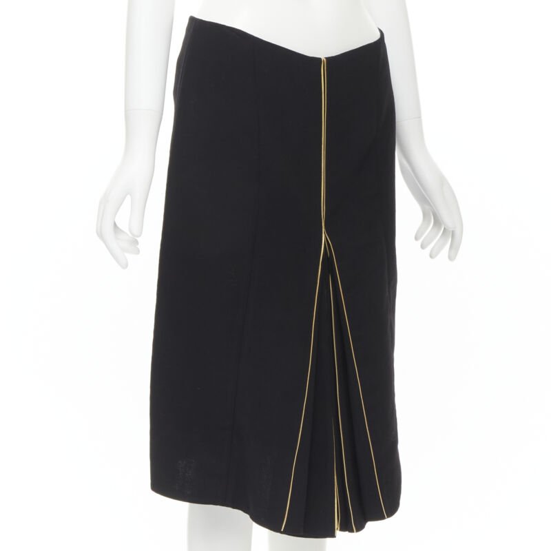 Marni Gold Piping Skirt - Image 6