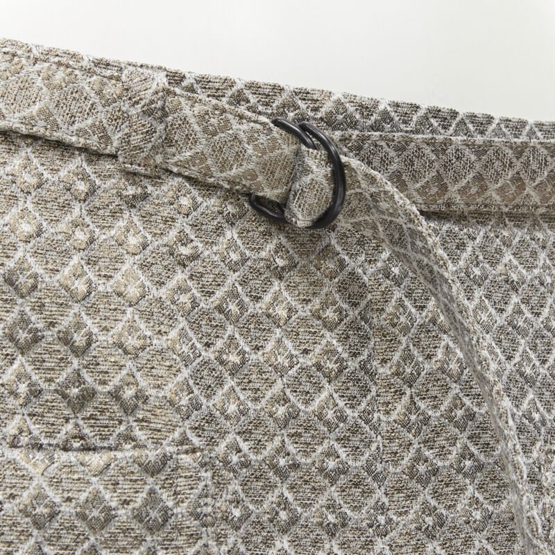 Dries Van Noten Jacquard Belted Skirt - Back view