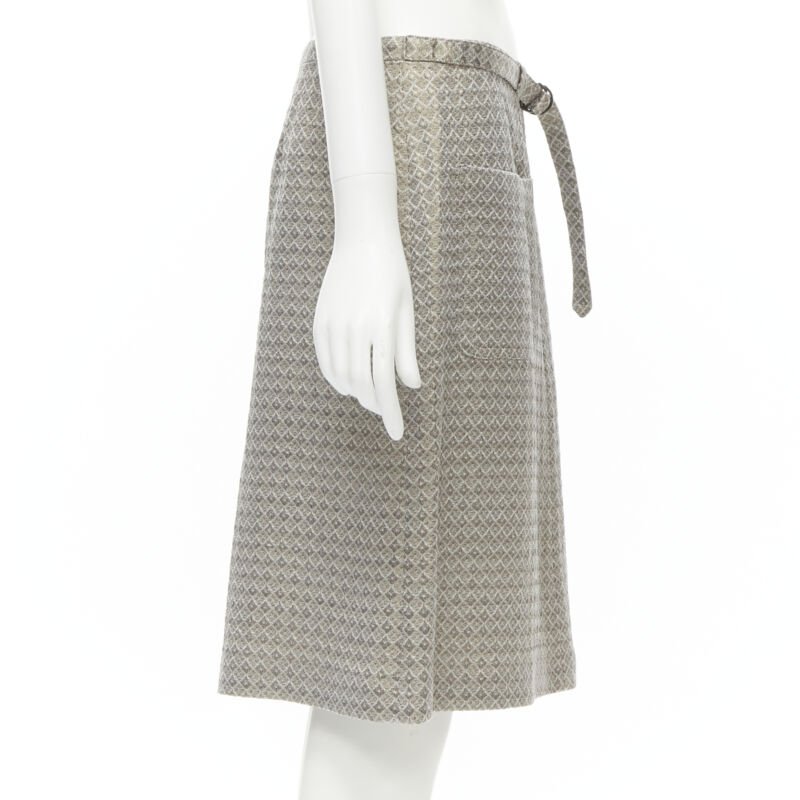 Dries Van Noten Jacquard Belted Skirt - 4
