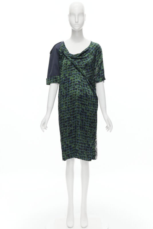 Dries Van Noten Draped Silk Dress - Image 14