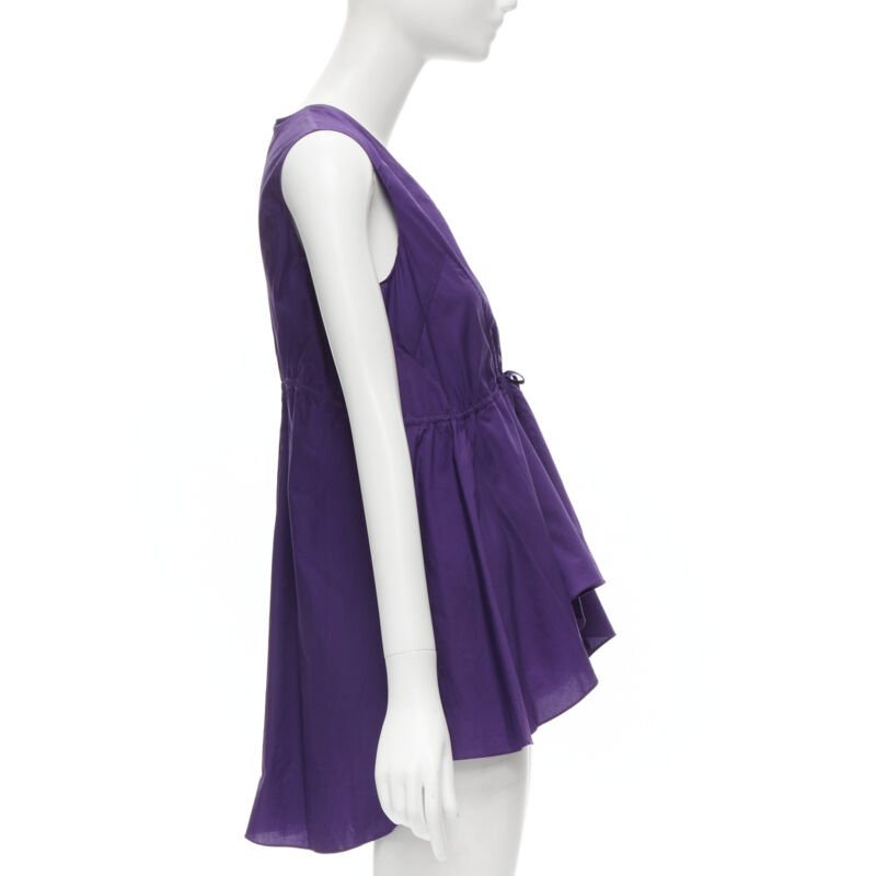 Marni Drawstring Peplum Top - 4