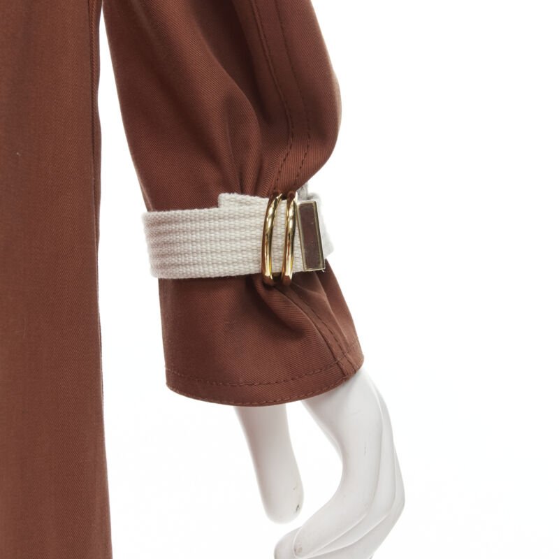 Marni Red Cotton Hooded Overcoat - Back view