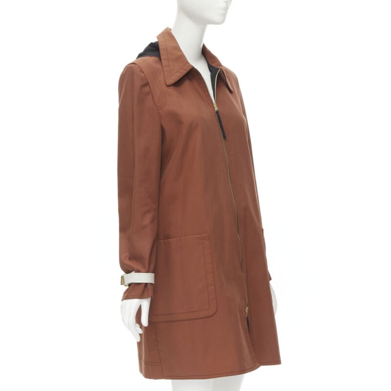 Marni Red Cotton Hooded Overcoat - Image 6